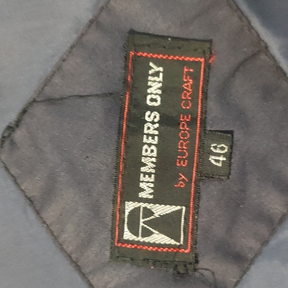 1980s members only lightweight jacket size 46 - Picture 5 of 6